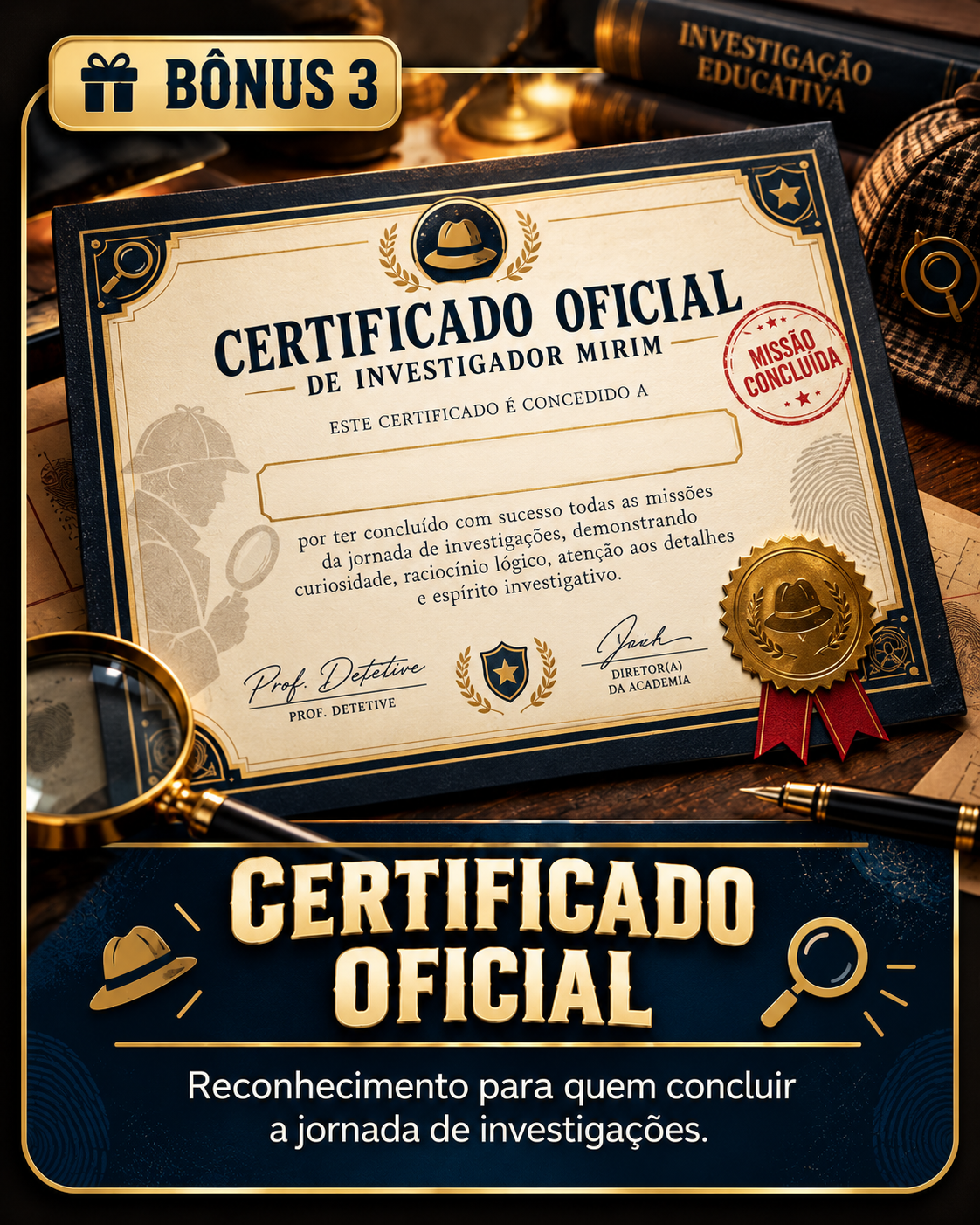Bônus 3 - Certificado Oficial