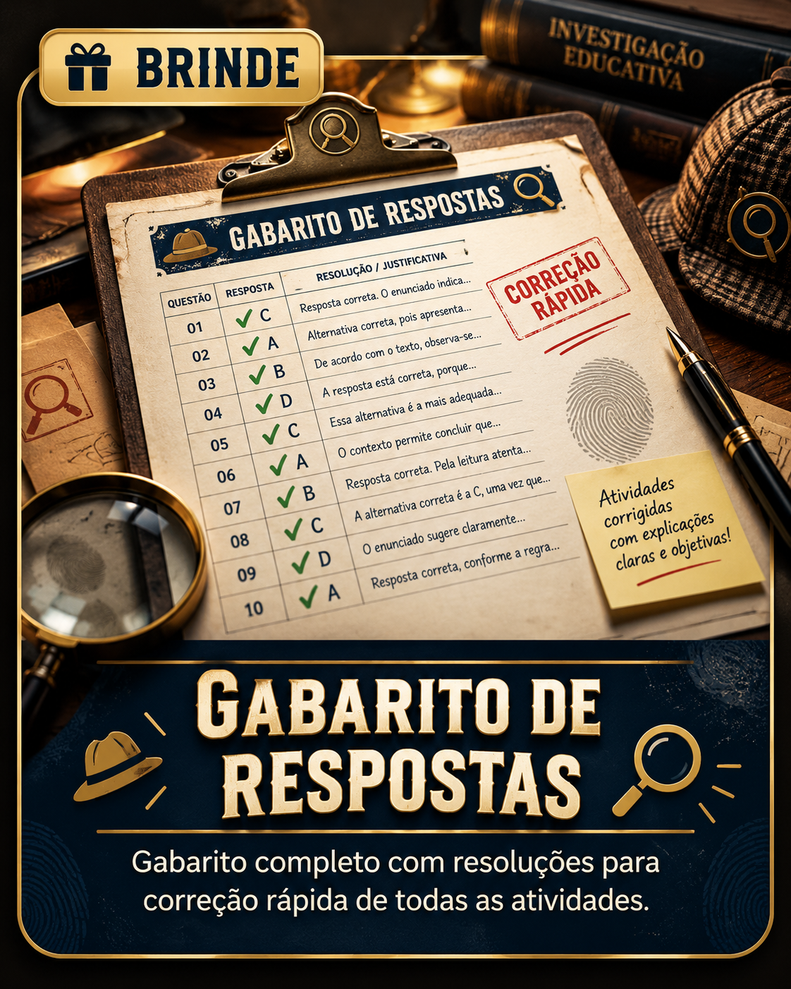 Brinde - Gabarito de Respostas
