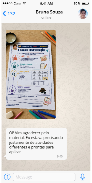 Print de Depoimento Real 2